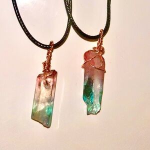 Multicolor Crystal Pendant Necklace